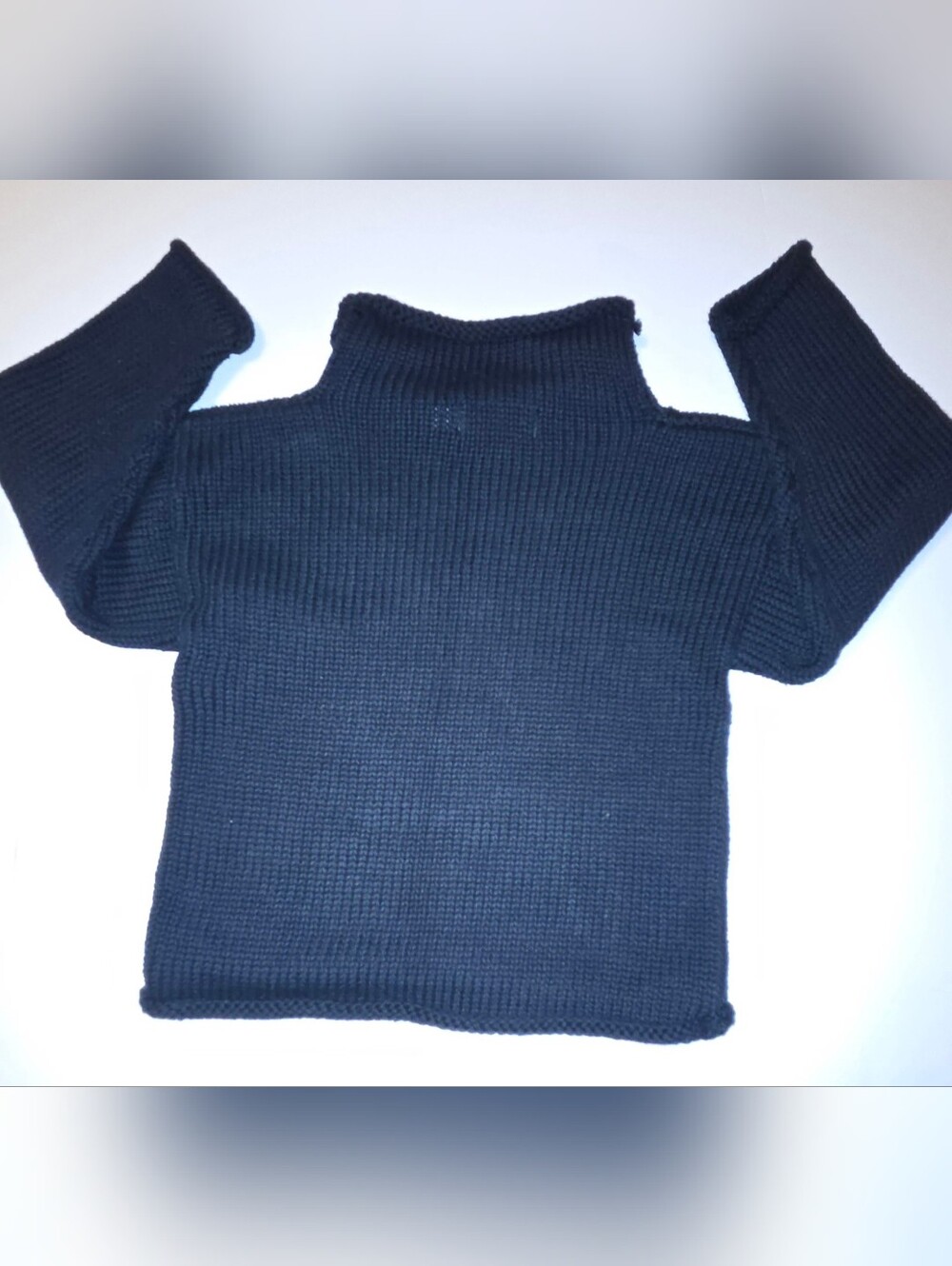 Kids Navy Knit Sweater with Red Sailboat Motif Size 2T - Picture 10 of 10